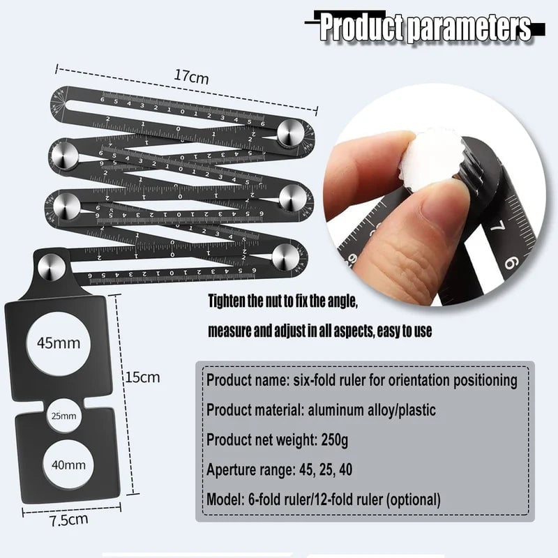 Multi Angle Measuring Ruler