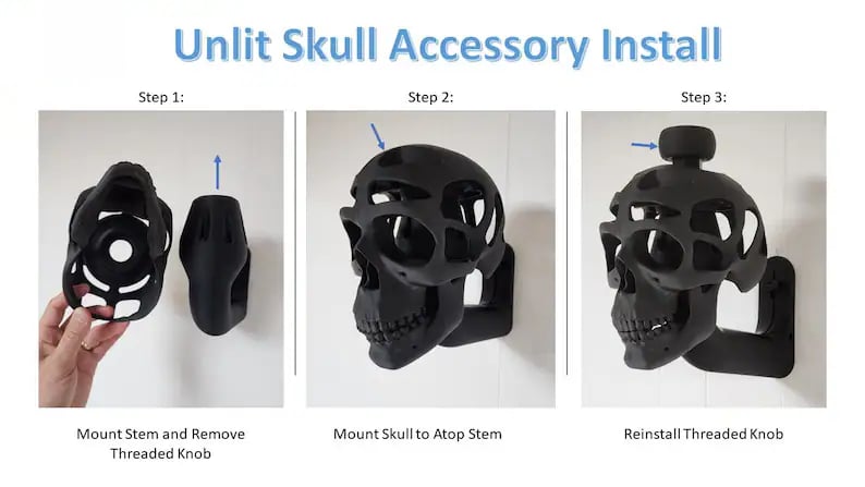 💀 3D Skull Helmet Display Package