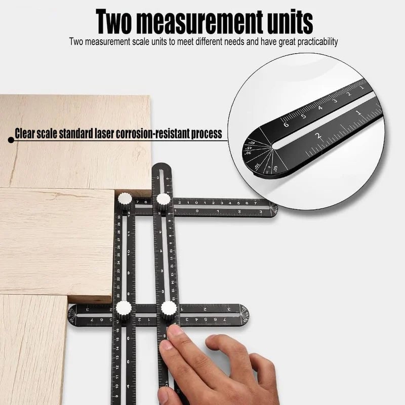 Multi Angle Measuring Ruler