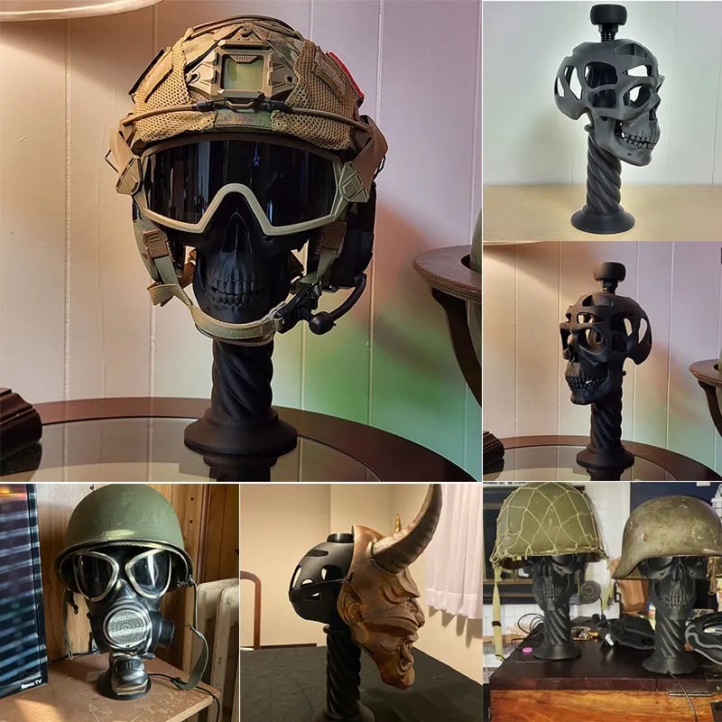 💀 3D Skull Helmet Display Package