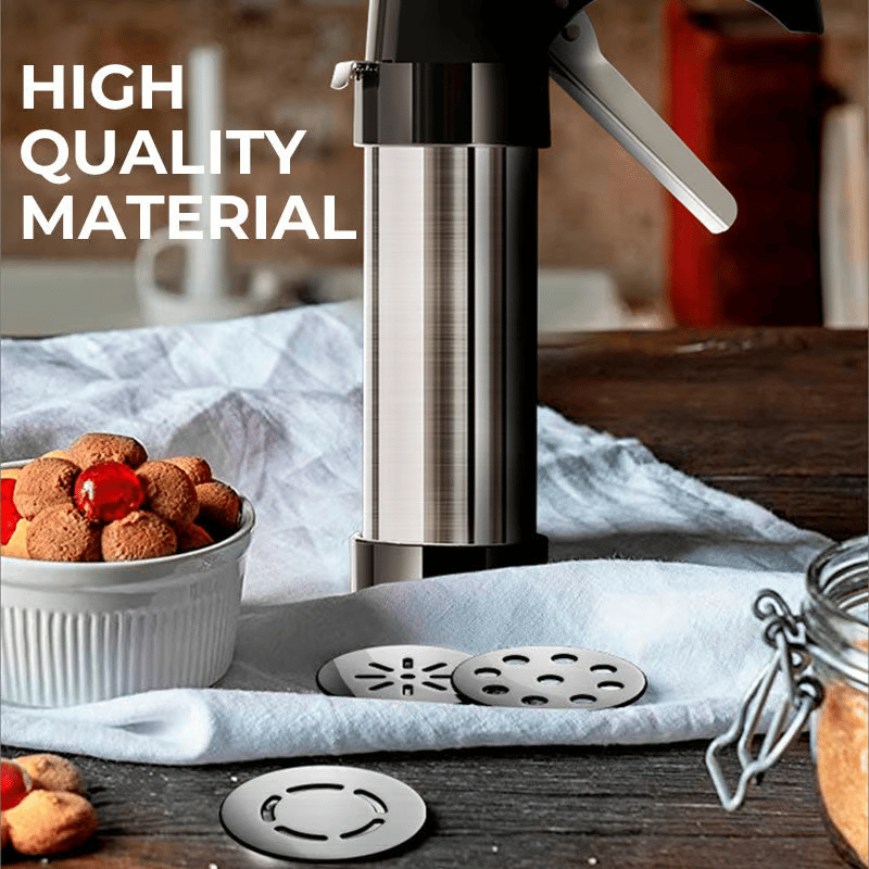 🔥Cookie Press Set-Free 16 pattern pieces + 8 spouts + cleaning brush