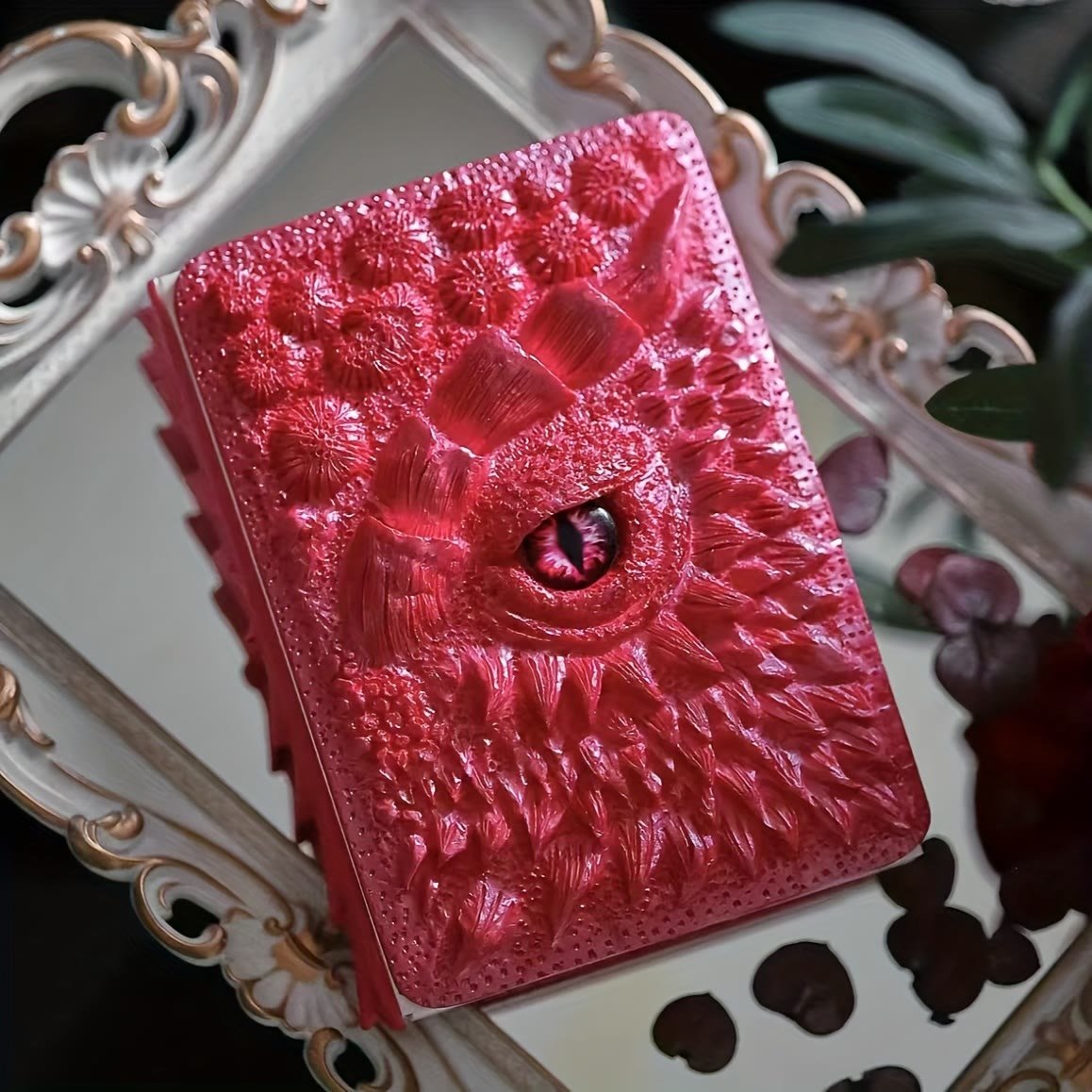 Dragon Eye 3D Embossed Journal - Handmade Resin Engraved Notebook