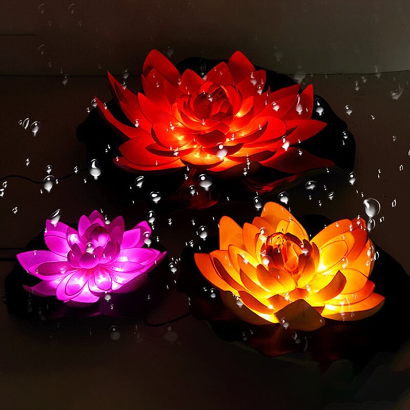 Last Day (40% Off) 🌻Waterproof Solar Garden Lotus Light