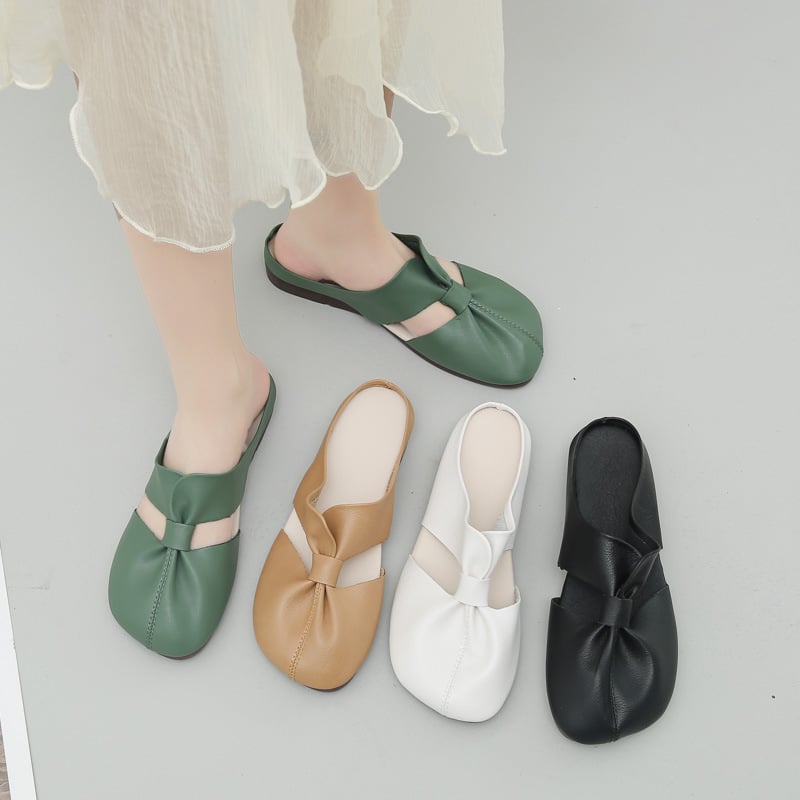 🎊 Hot Sale👣Cut Out Design Flat Mules