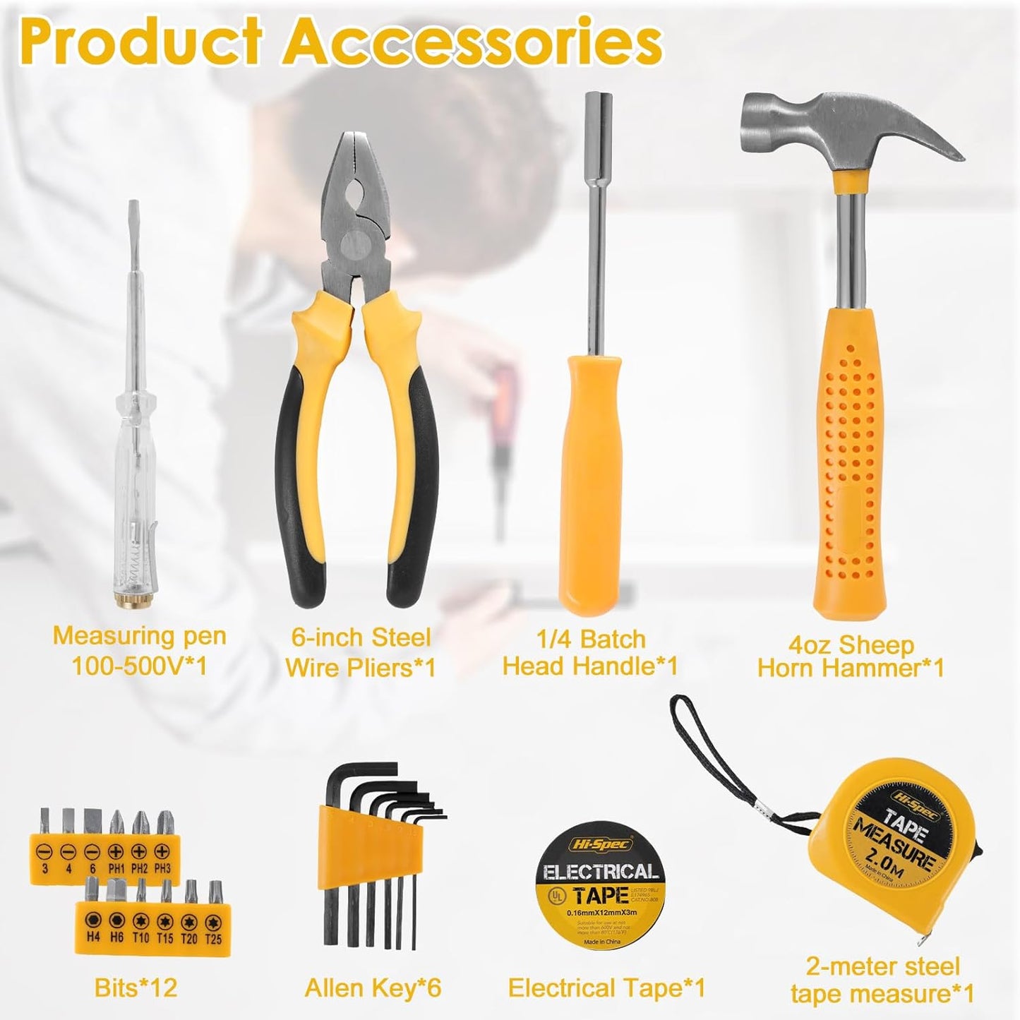 Multi-Purpose Household Repair Tool Kit