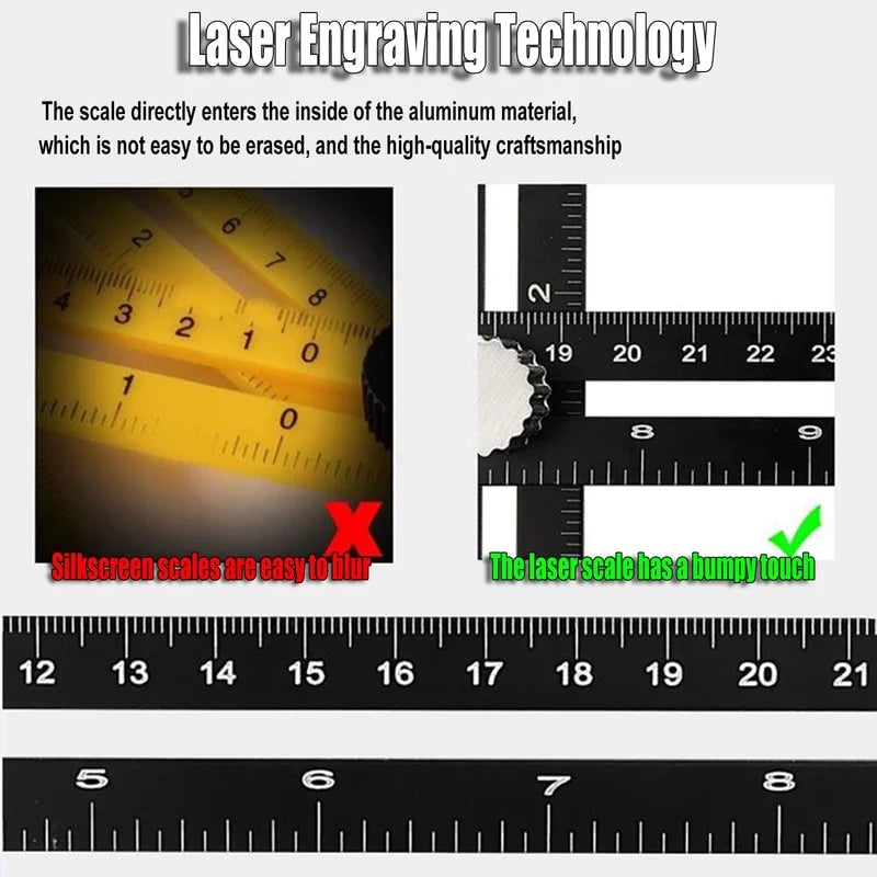 Multi Angle Measuring Ruler