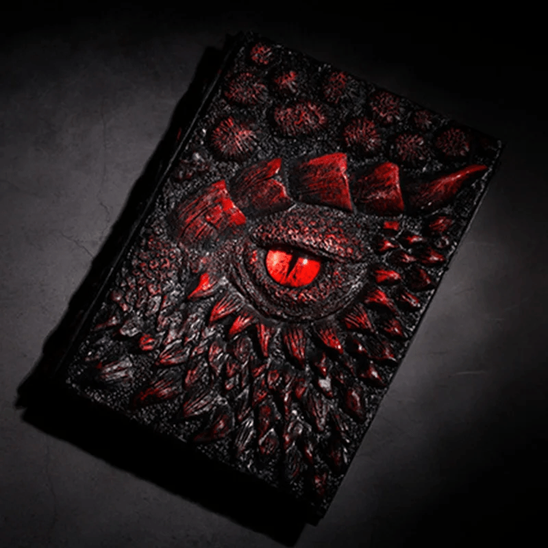 Dragon Eye 3D Embossed Journal - Handmade Resin Engraved Notebook