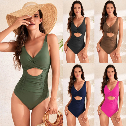 2024🔥Push Up One Piece Tummy Control Swimsuit