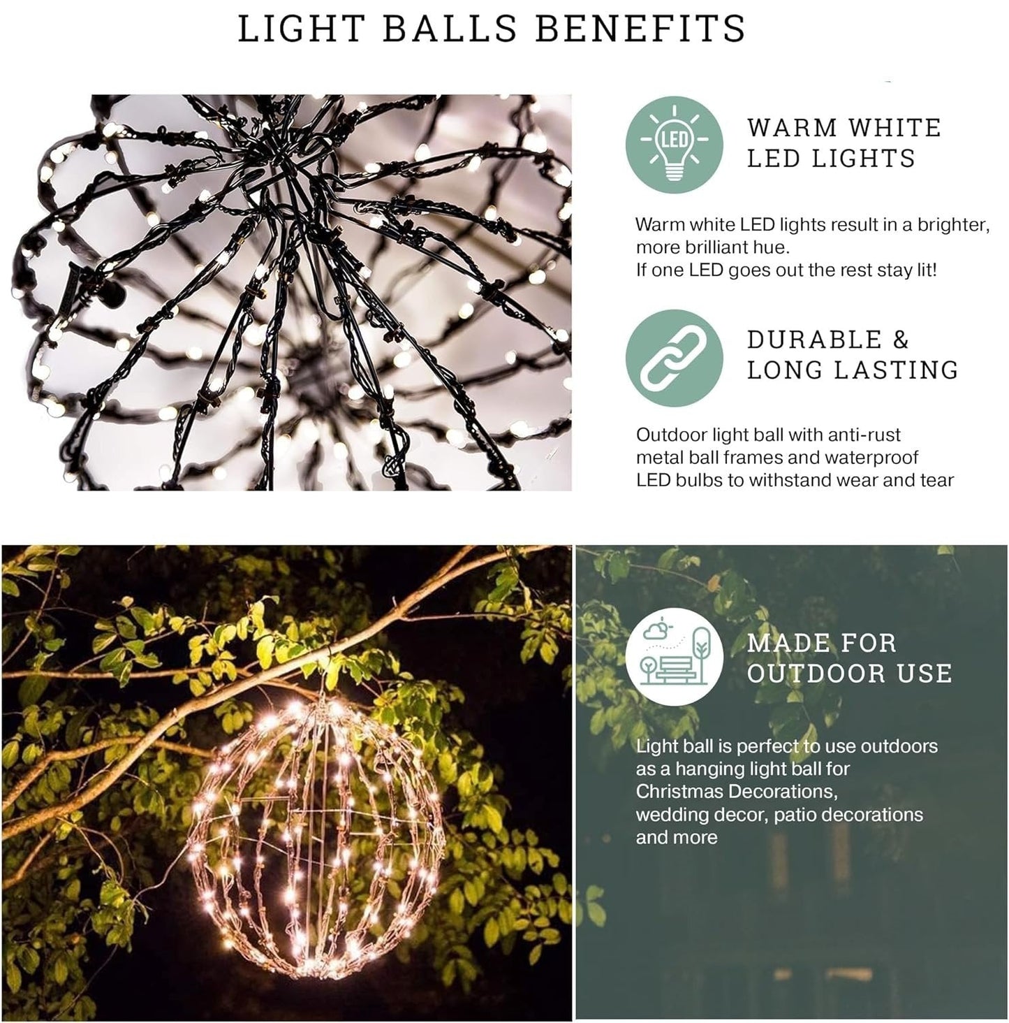 🔥Durable, Waterproof, Long-lasting, Lightweight Bright Light Ball