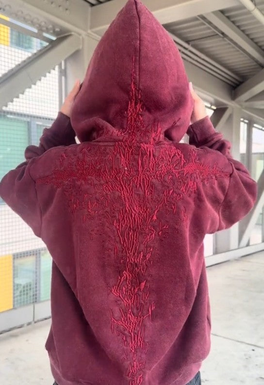 Embroidered  hoodie