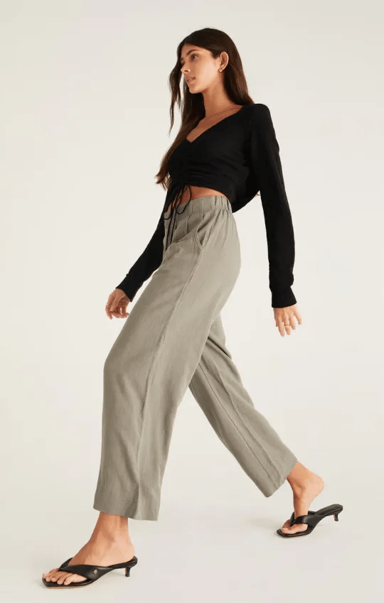 49% OFF🔥Women's elastic high waist casual wide leg pants (Buy 2 Free Shipping)