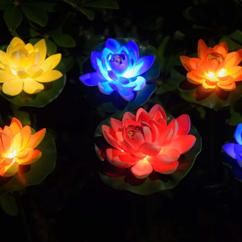 Last Day (40% Off) 🌻Waterproof Solar Garden Lotus Light