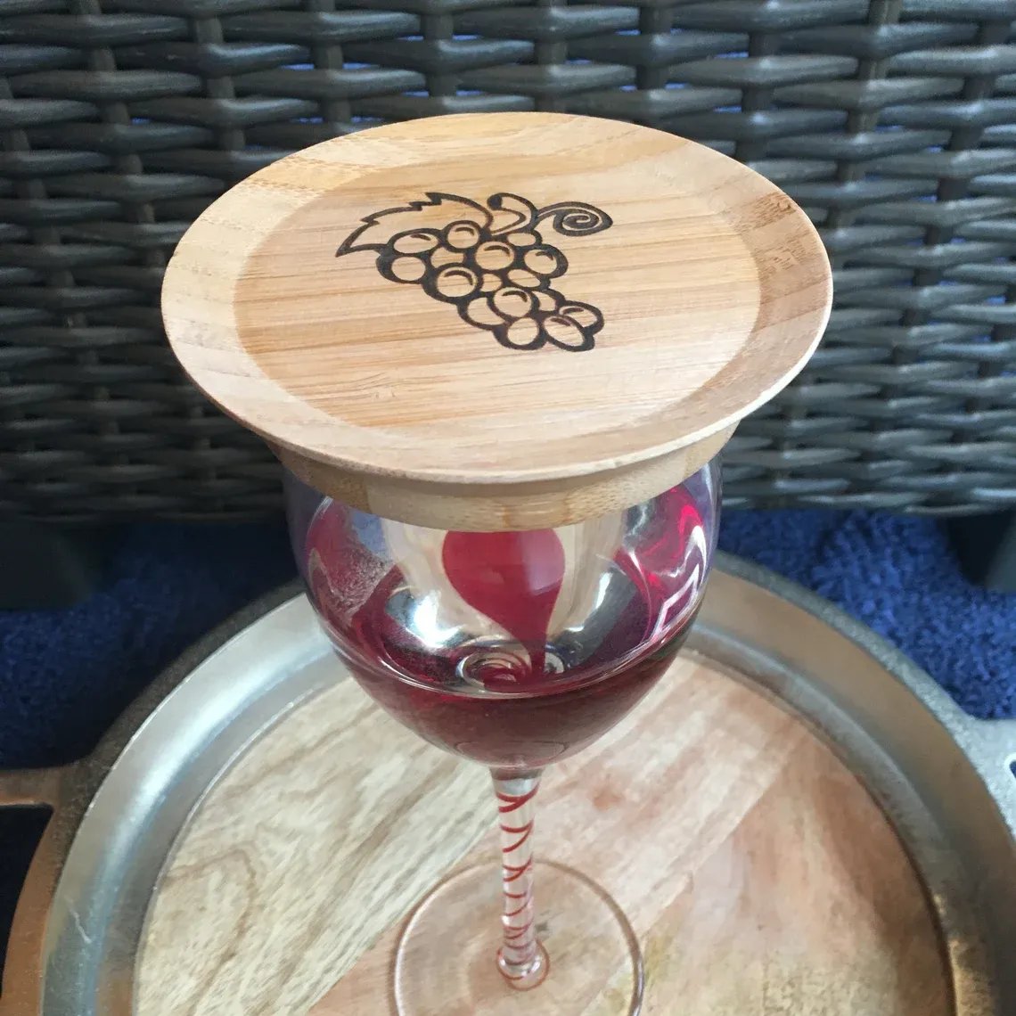 Wine Glass Charcuterie Topper