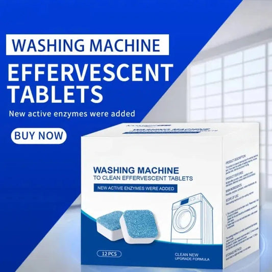 🍃Washing Machine Cleaner Descaler 12 Pack - Deep Cleaning Tablets🔥