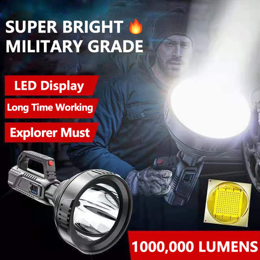 🔥New German 1000000 lumens Waterproof Spot Lights Handheld Large searchlight