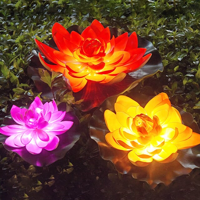 Last Day (40% Off) 🌻Waterproof Solar Garden Lotus Light