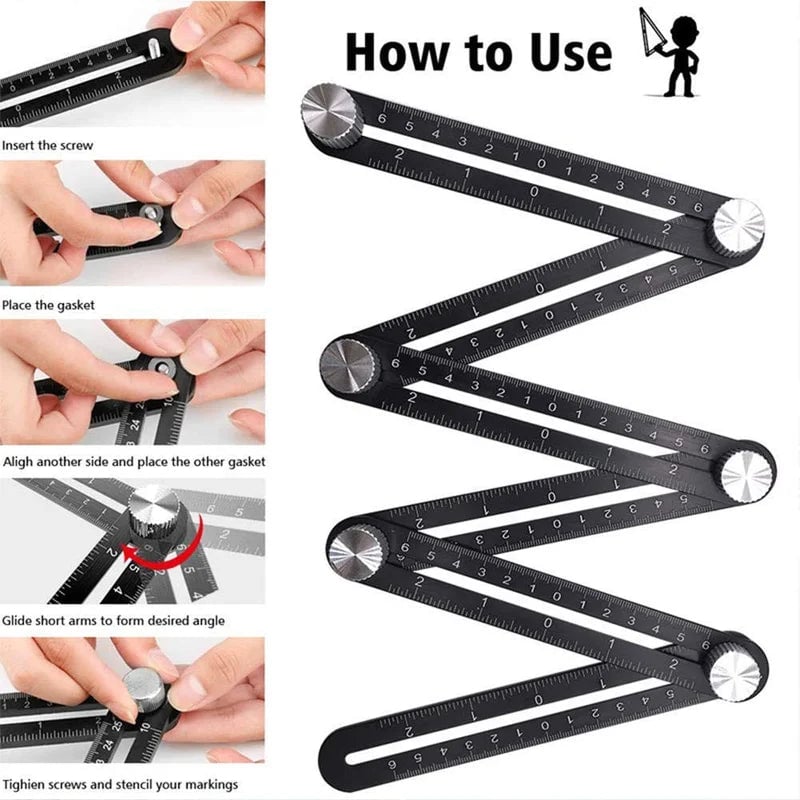 Multi Angle Measuring Ruler