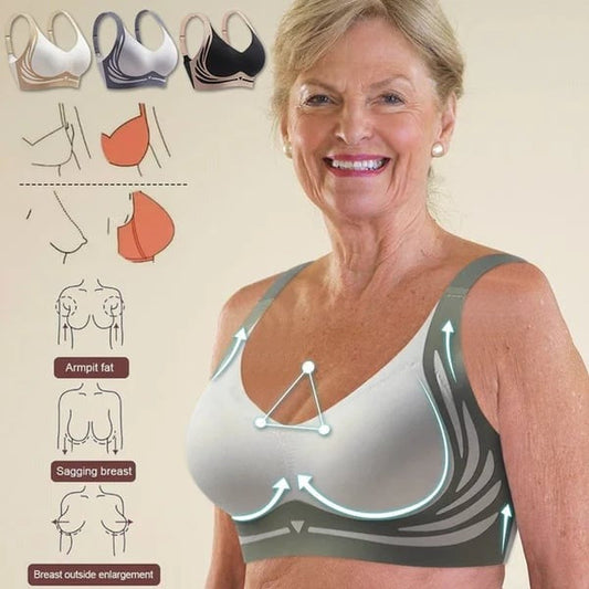 🔥🎁Super gather bra | Wireless Push-up Bra👍No more sagging breasts