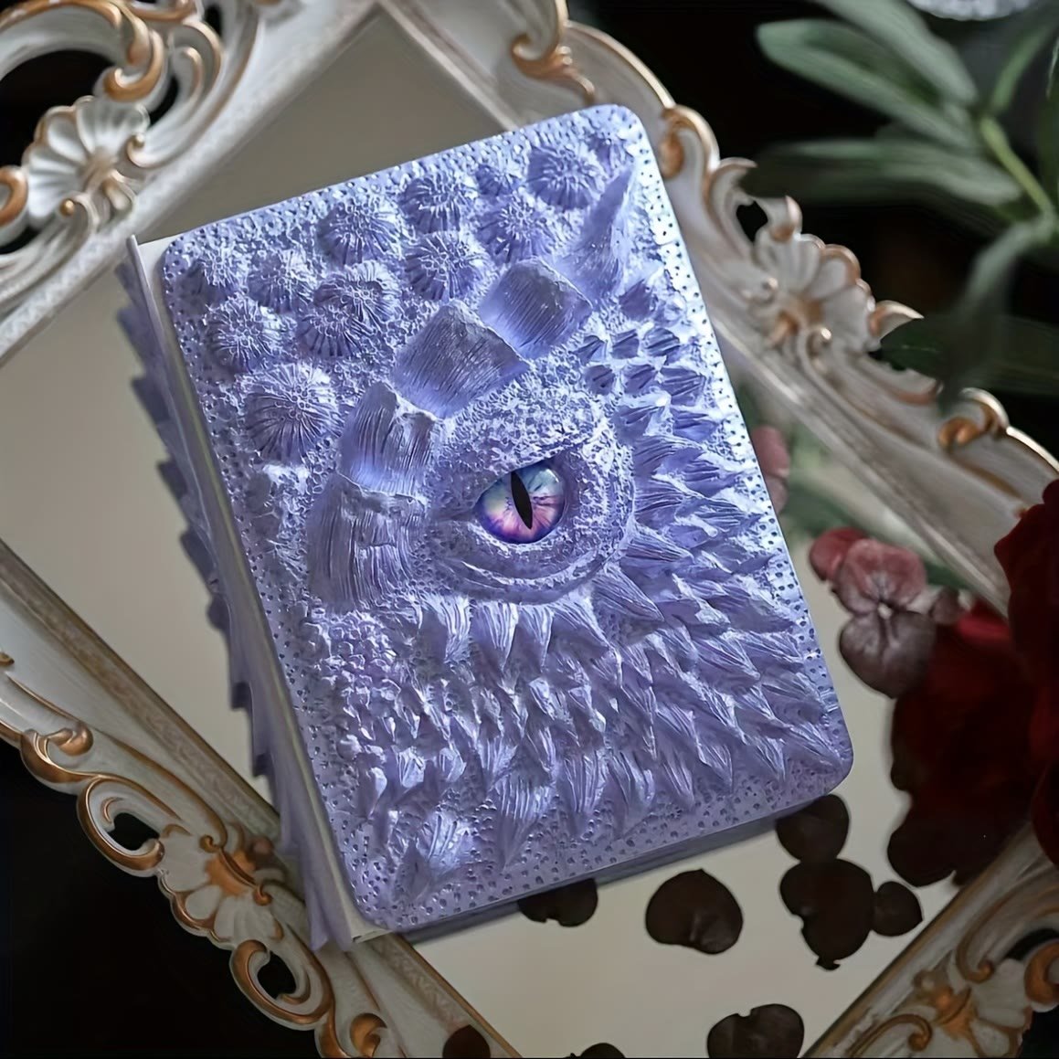 Dragon Eye 3D Embossed Journal - Handmade Resin Engraved Notebook