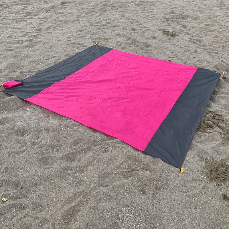 🔥Summer Hot Sale🔥Sandproof Beach Blanket (With 4 Anchor Stakes)