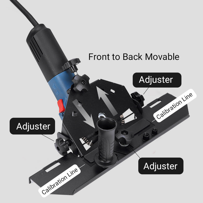 Angle Grinder Stand for 45° Chamfer Cutting