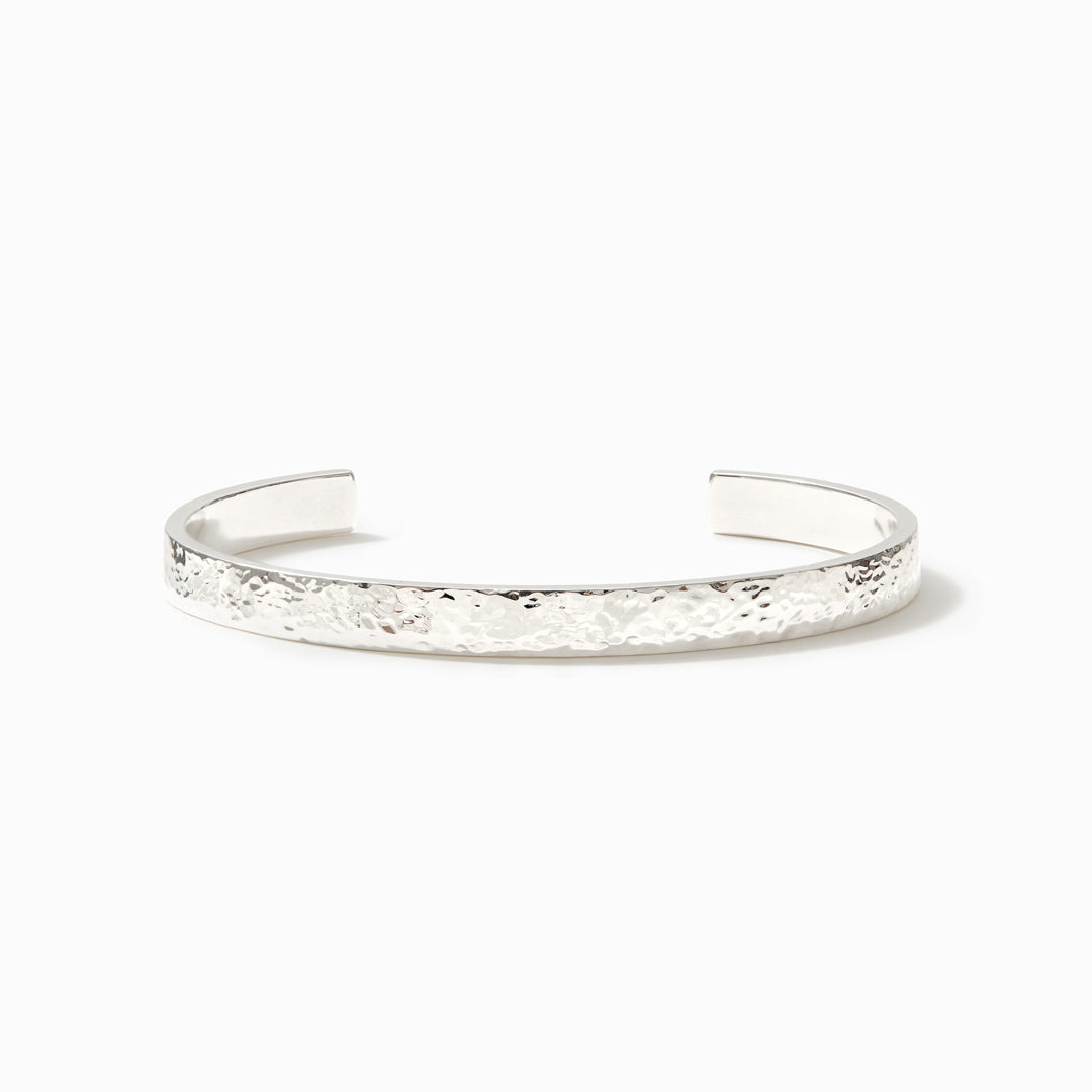 Personalized Engravings Hammered Bangle