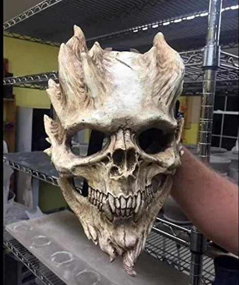 Skull and bones warrior horror Halloween mask👹