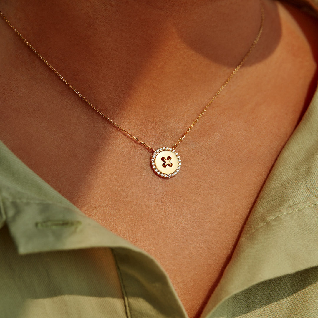 Friend Holds Everything Together Like Buttons Necklace