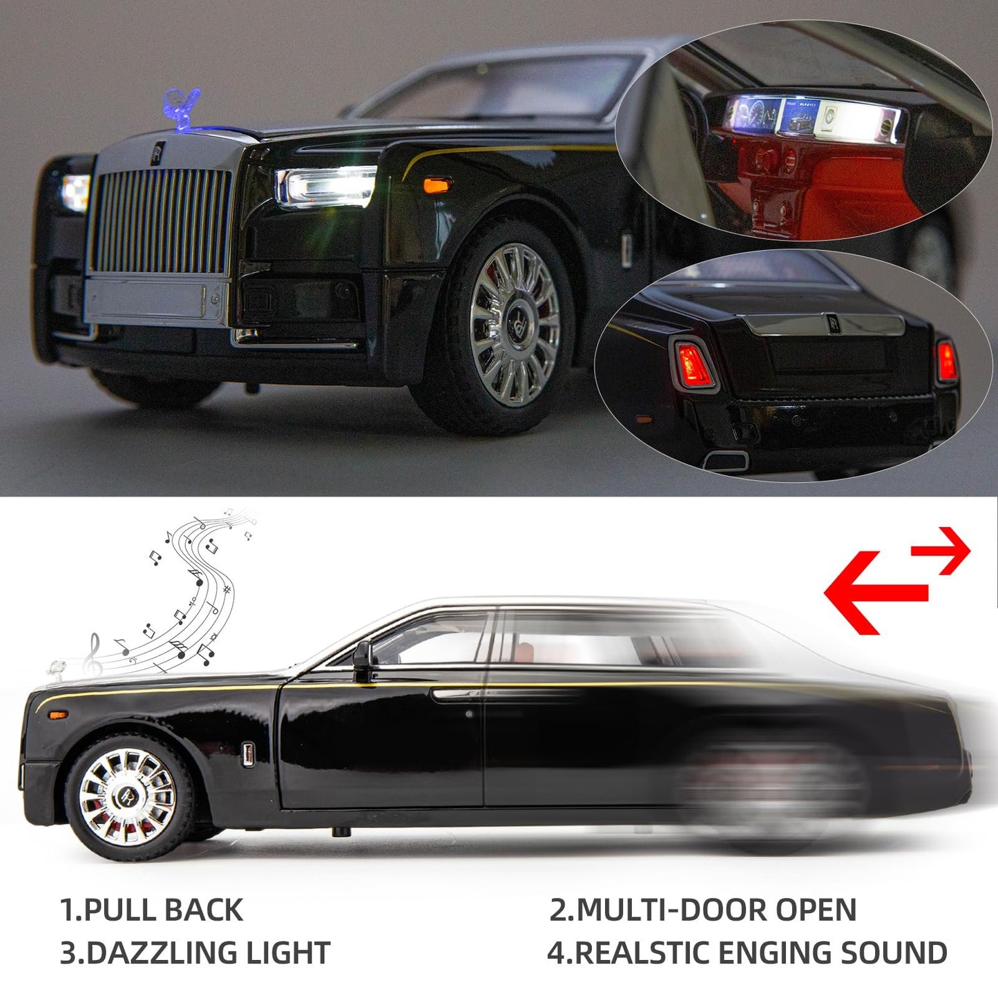 New Year Promotion💥1/32Rolls-Royce Phantom Model Car - Buy two and get free shipping!