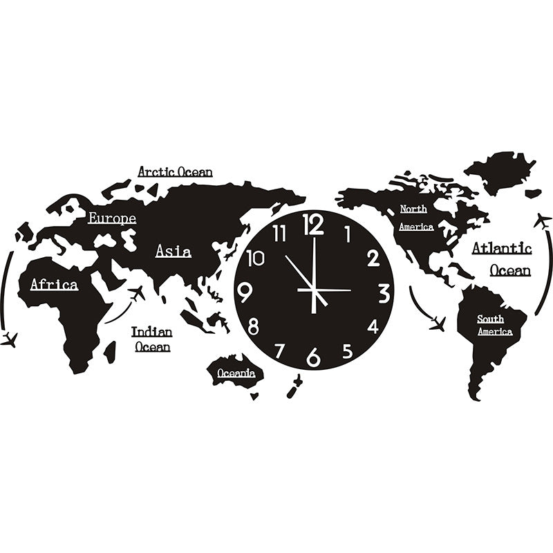 Art Map Wall Clock