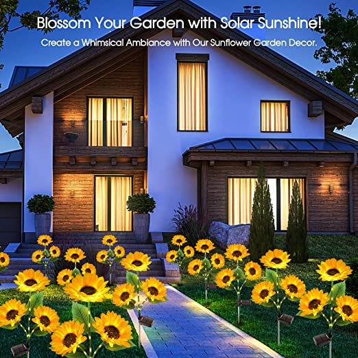 🌻 Waterproof Solar Sunflower Light