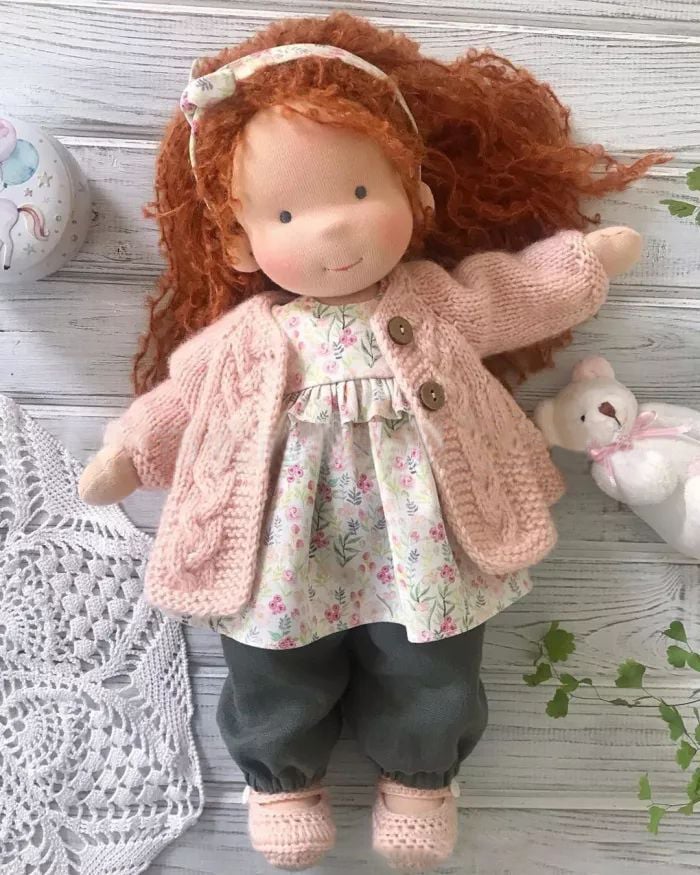 🎁🎁The Best Gift for Kids-Handmade Waldorf Doll👧(Buy2 Free Shipping)