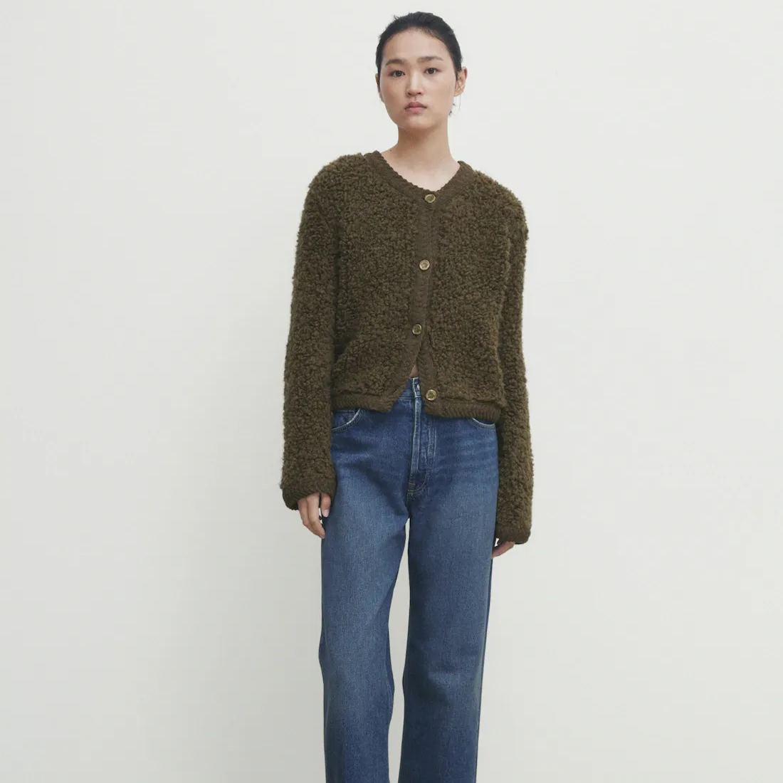 Viral Cashmere Boucle Cardigan(Buy 2 Free Shipping)