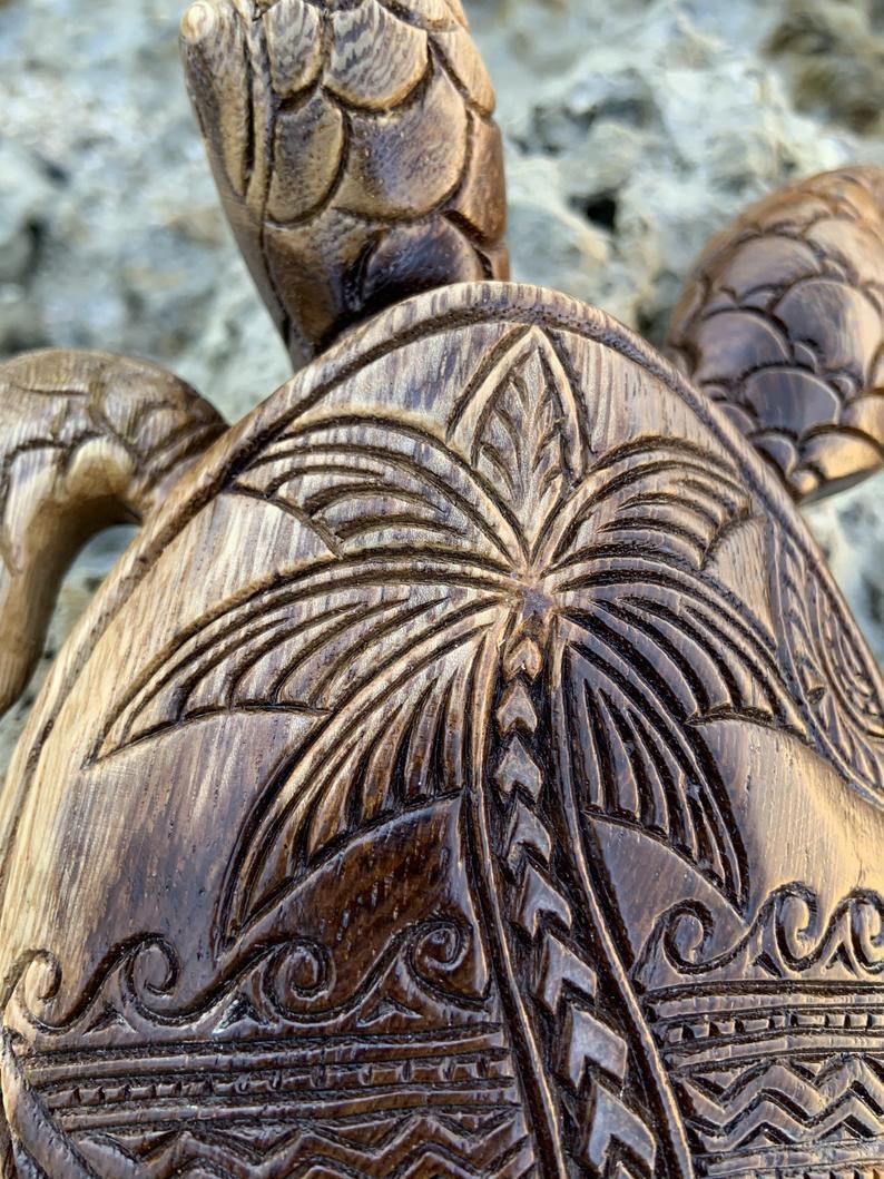 🔥Hawaiian Turtle Woodcarving