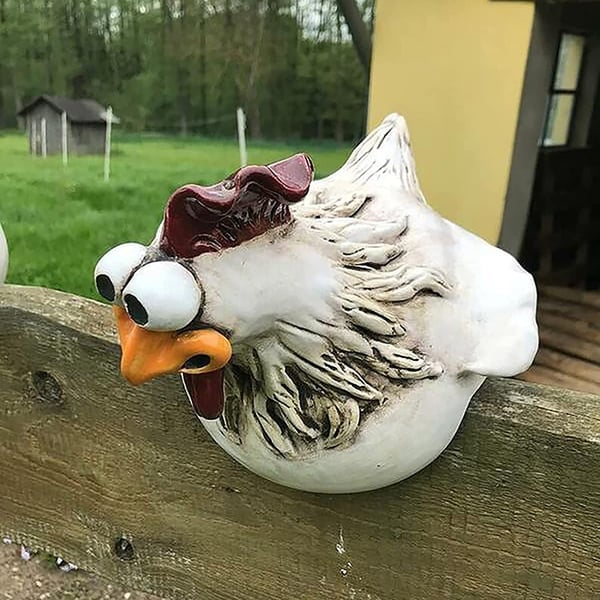 🔥Funny Chicken Garden Fence Decoration