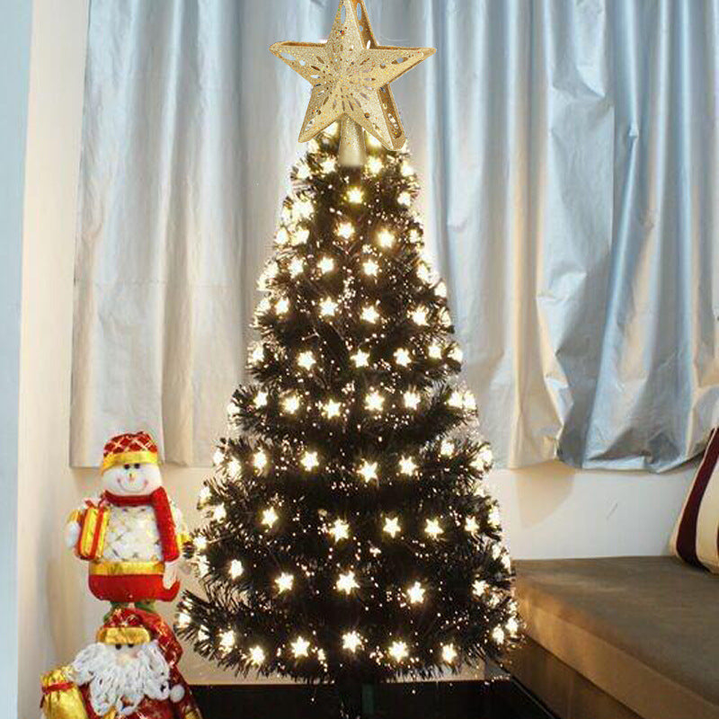 Christmas Tree Topper with Snowflakes Projection