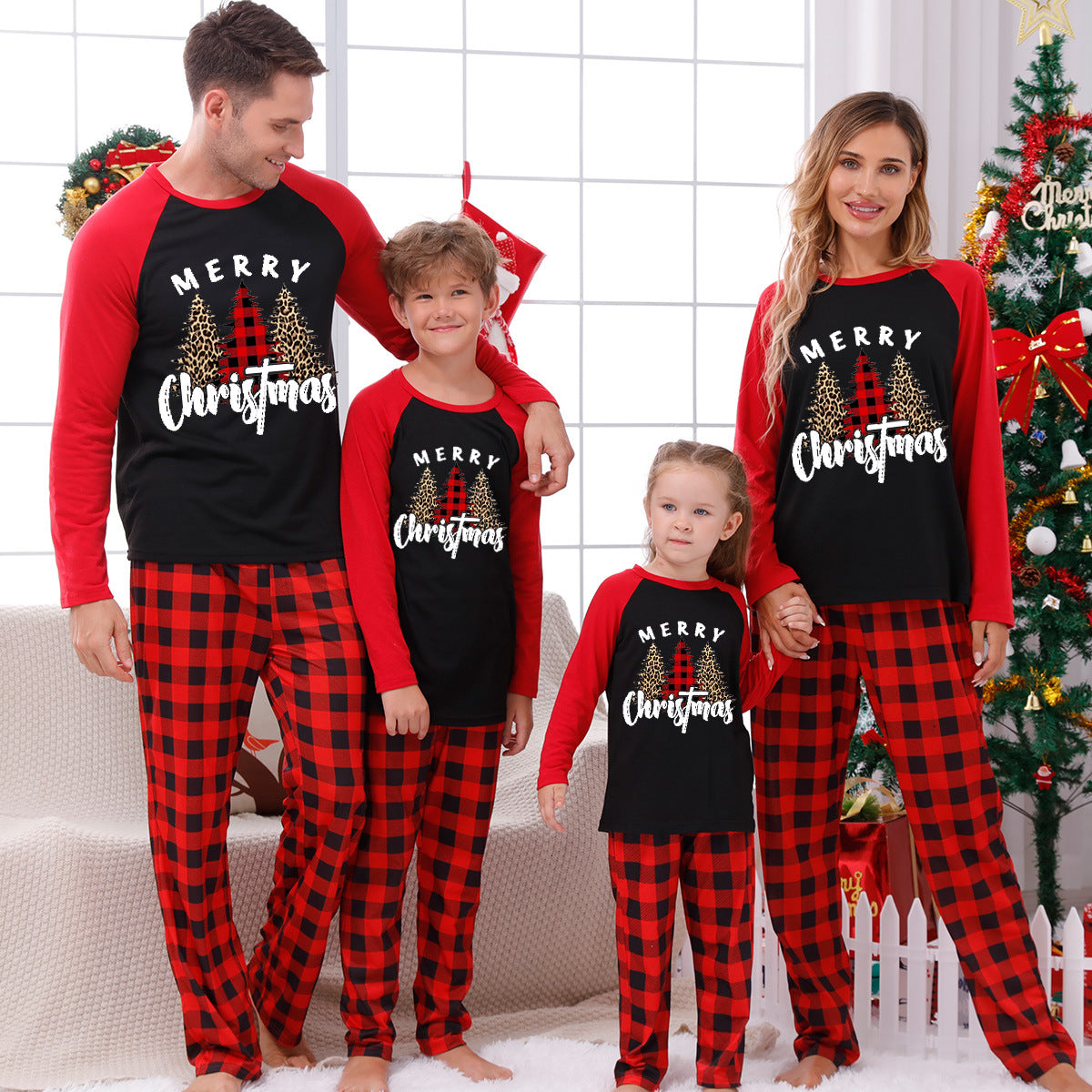 🎄 Early Christmas Pre-Sale -Christmas Elements Print Family Pajama Sets