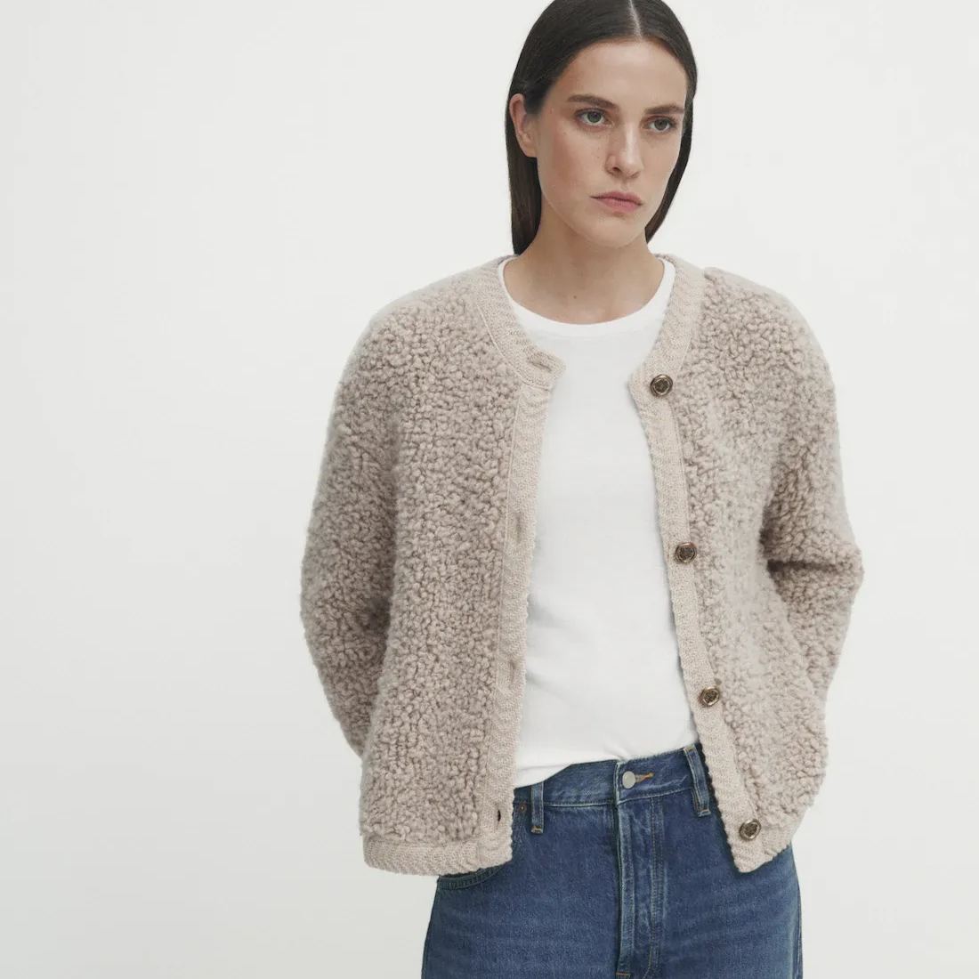 Viral Cashmere Boucle Cardigan(Buy 2 Free Shipping)