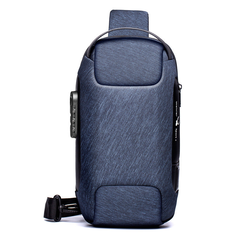 USB charging sport sling  Anti-theft shoulder bag