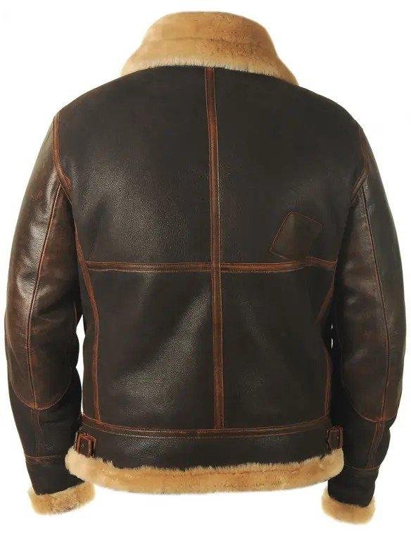 Pilot leather jacket-made of sheepskin