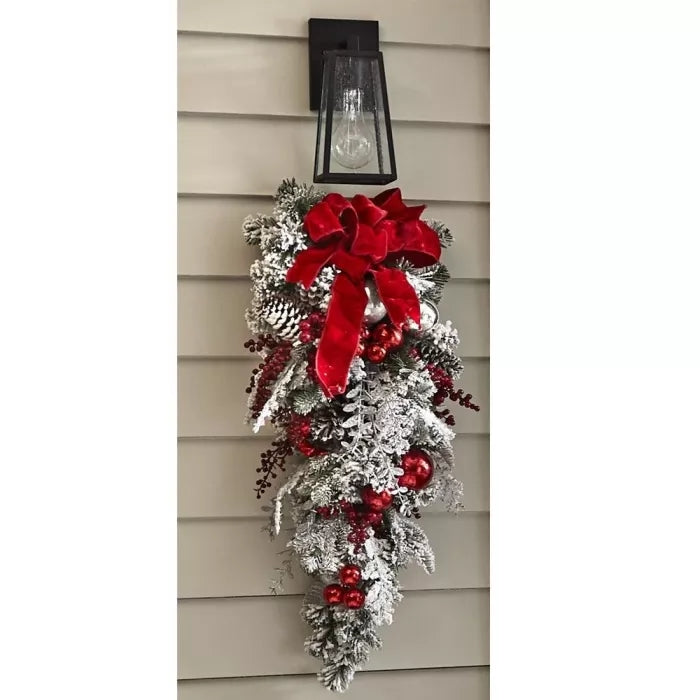 The Cordless Prelit Red And White Holiday Trim