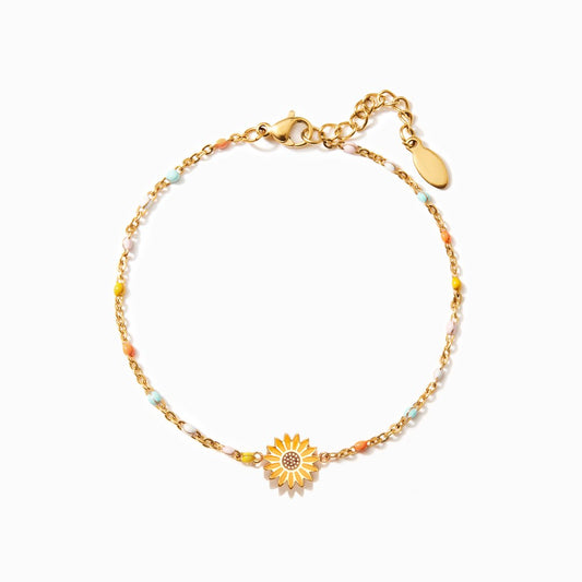 Daughter Or Granddaughter Sunflower Bracelet