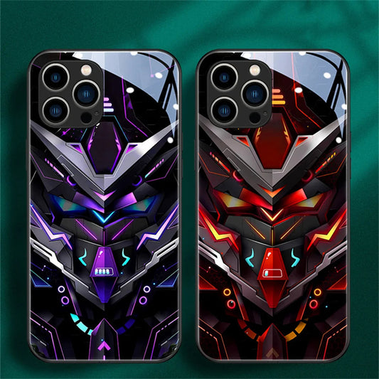 Cool Mecha Apple Smart Flash Phone Case