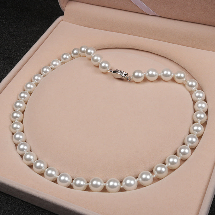 🔥Temperament deep sea shell pearl necklace