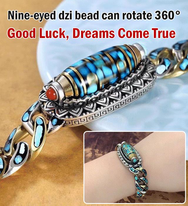 (🎁LAST DAY SALE - 60%OFF) Turquoise Six-character Mantra Nine-Eyed Bead Bracelet