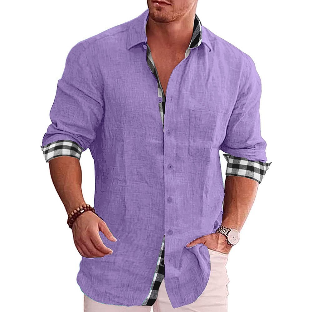 2023 Summer Gentleman Paneled Casual Buttons Pocket Blouse