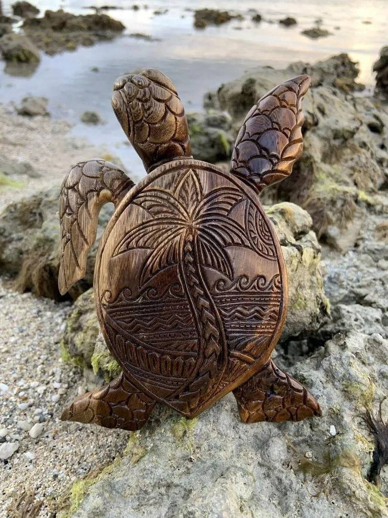 🔥Hawaiian Turtle Woodcarving