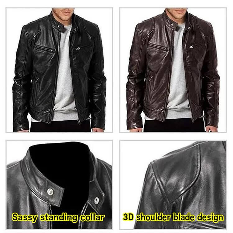 Autumn/Winter Hot Sale：Men's Leather Jacket