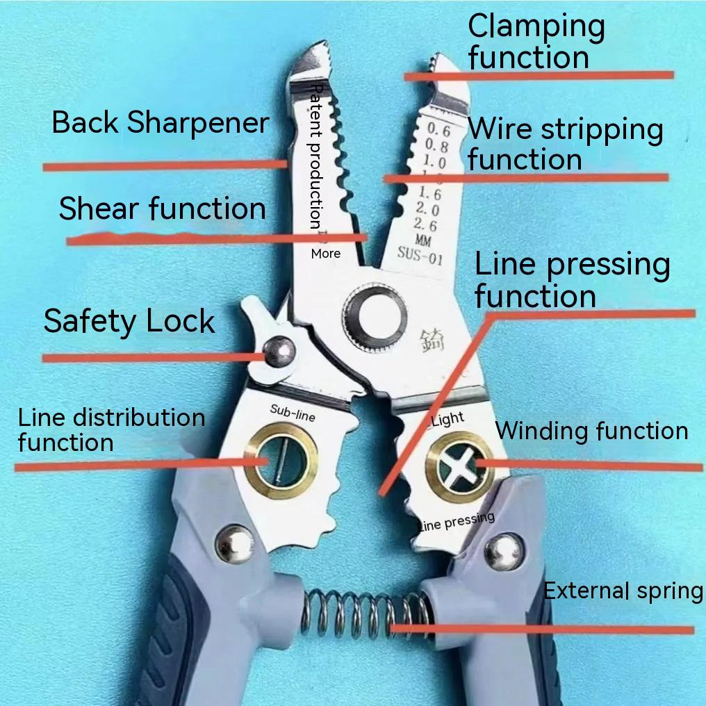 7 in 1 Hand Multi-Tool Wire Stripper