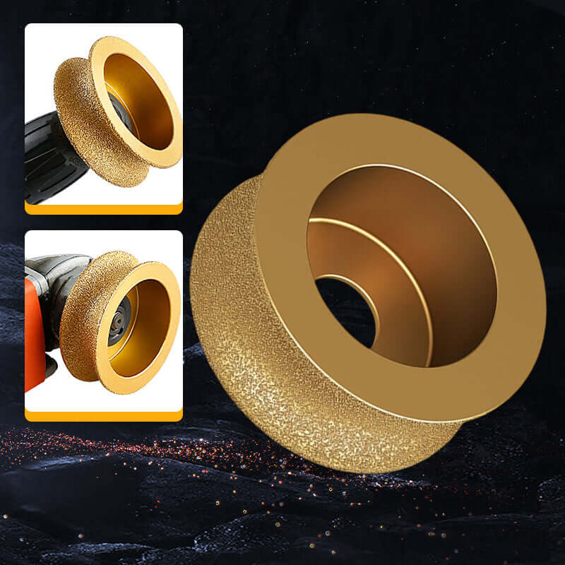 Edge diamond grinding wheel